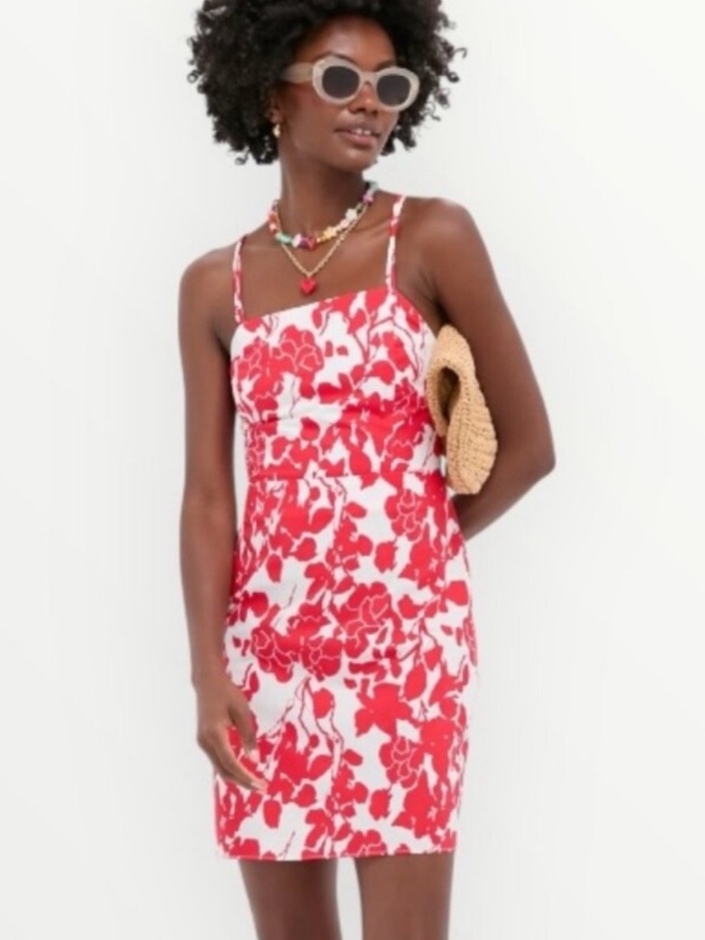 Tuckernuck Hyacinth House Dress Robbie Mini in Red White Floral